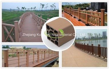 Corrimão de trilho composto Wpc 100 por cento reciclado