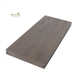 Piso de deck de plástico de madeira maciça de cor mista fabricado na China